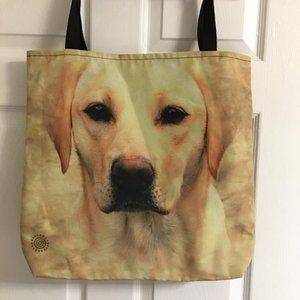 Yellow Lab Canvas Tote Bag New Gorgeous 17x19x2 from the Mountain